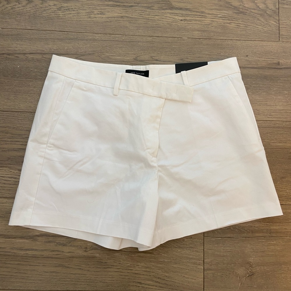 Ann Taylor White Devin Shorts